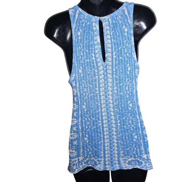 Lucky Brand Women's Blue Boho Swing Tank Top Small - Picture 2 of 8